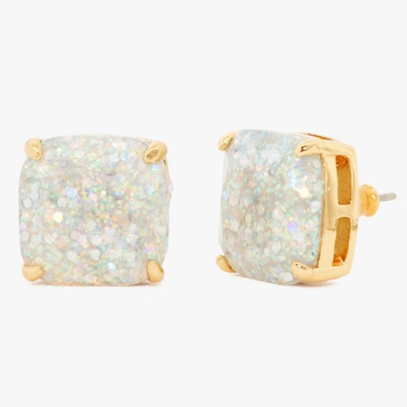 KATE SPADE Crystal Square Opal Stud Earrings - Picture 9 of 12